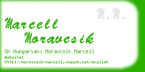 marcell moravcsik business card